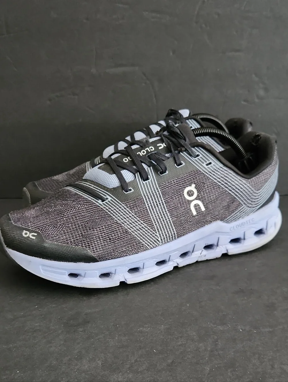 On Running Men's Athletic Shoes Black and Blue Size 11
